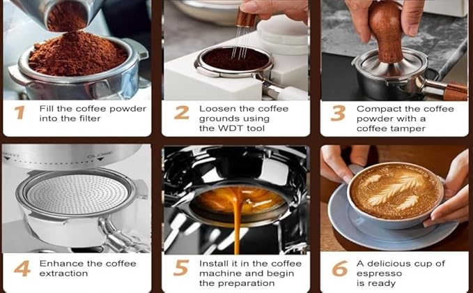 53.3mm Espresso Accessories Kit, 24PCS Coffee Tamper Set，Barista Kit, WDT Tool,stainlesss Frothing Pitcher, Stirrer, Tamper Mat, Latte Art Pen ， Coffee puck screen
