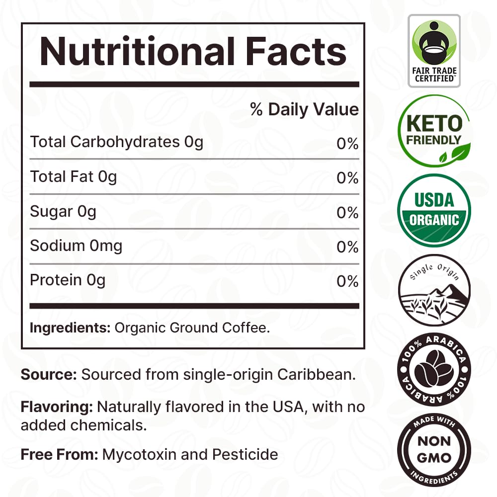 Organic Ground Coffee Medium Roast (16oz) - Southern Pecan Flavored