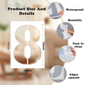 EggSun 18 Inch Number Stencils Set, Large 0-9 Plastic Address Number Stencils Reusable Cake Digital Templates for Painting on Wall,Wood,Parking Lot,Mailbox and DIY Art Projects