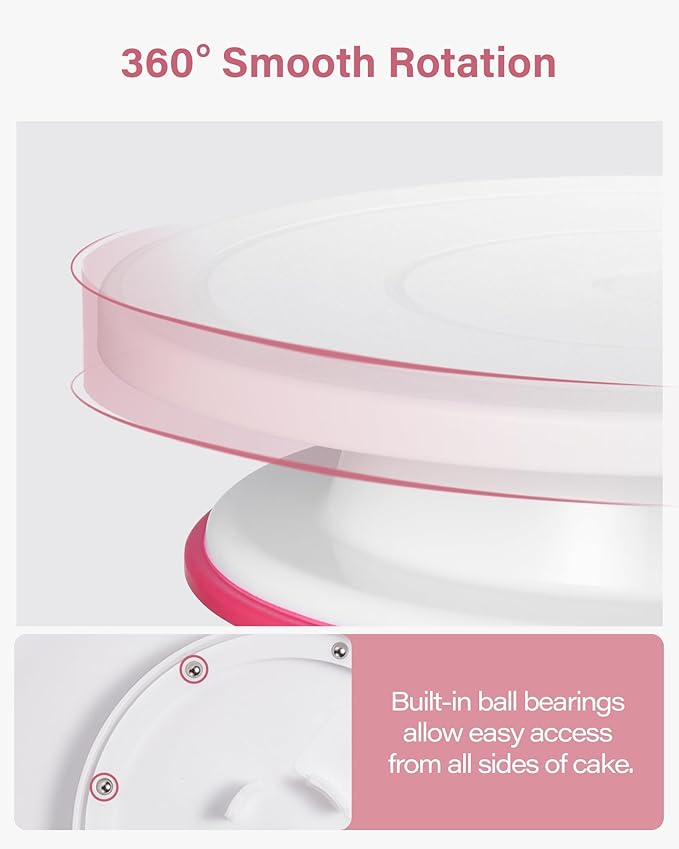 Kootek 230PCs Cake Decorating Kits, Baking Supplies Tools with Cake Stand Turntable, Piping Bags and Tips, Cake Leveler, Frosting Icing Spatulas & More Accessories for Cake Cupcake Decorations