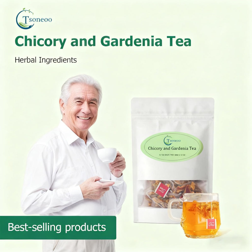 Chicory and Gardenia Herbal Tea Bags (12 Count) – Caffeine Free, Sugar Free Botanical Tea with Honeysuckle, Licorice & Tangerine Peel – Vegan, Naturally Soothing Daily Herbal Blend (1pc)