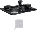 IKAPE 51MM Espresso Tamper Kit Black 6 IN 1, Espresso Accessories Kit Featuring Coffee Tamper, Distributor, Magnetic Dosing Funnel, Silicone Mat, Puck Screen, Cleaning Towel