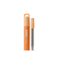 Zoku Reusable Metal Straw with Case, Collapsible Travel Straw - Orange
