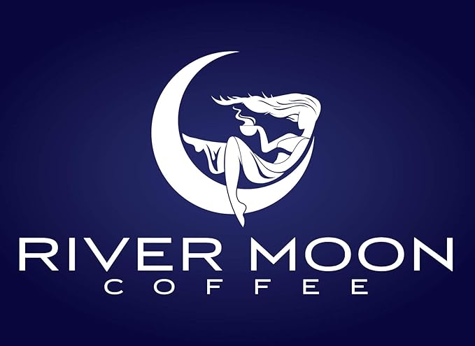 River Moon Coffee, Kona Coffee Whole Bean, Medium Roast, 2 lbs, Kona Waves Hawaiian Blend, Sustainably Farmed, 100% Arabica