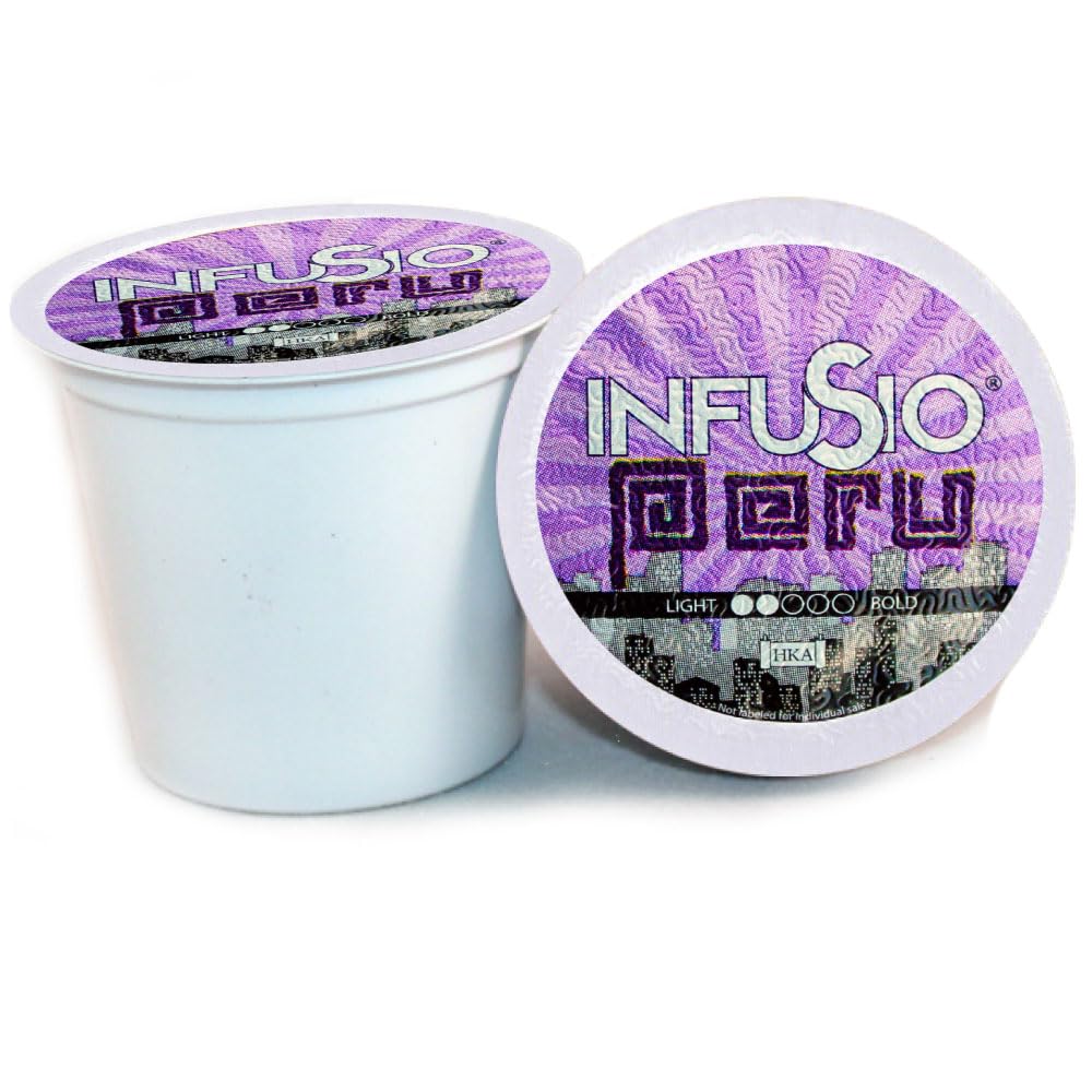 96 Count - French Roast, Single serve Coffee pods for Keurig K Cup® Brewers - InfuSio Premium Roasted Coffee (French Roast, 96 count Compatible with 2.0)……