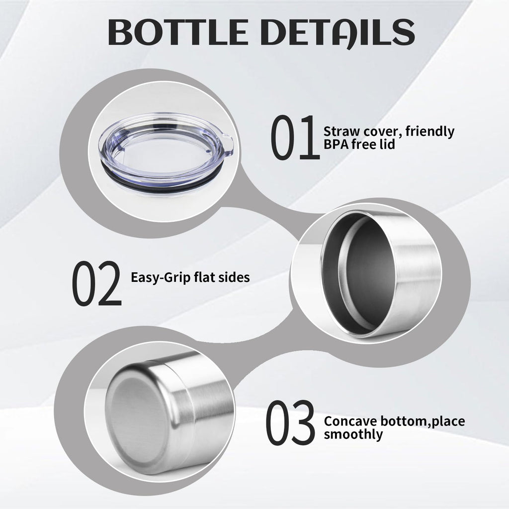 StarSpeed 20oz Stainless Steel Travel Coffee Tumbler,Silver