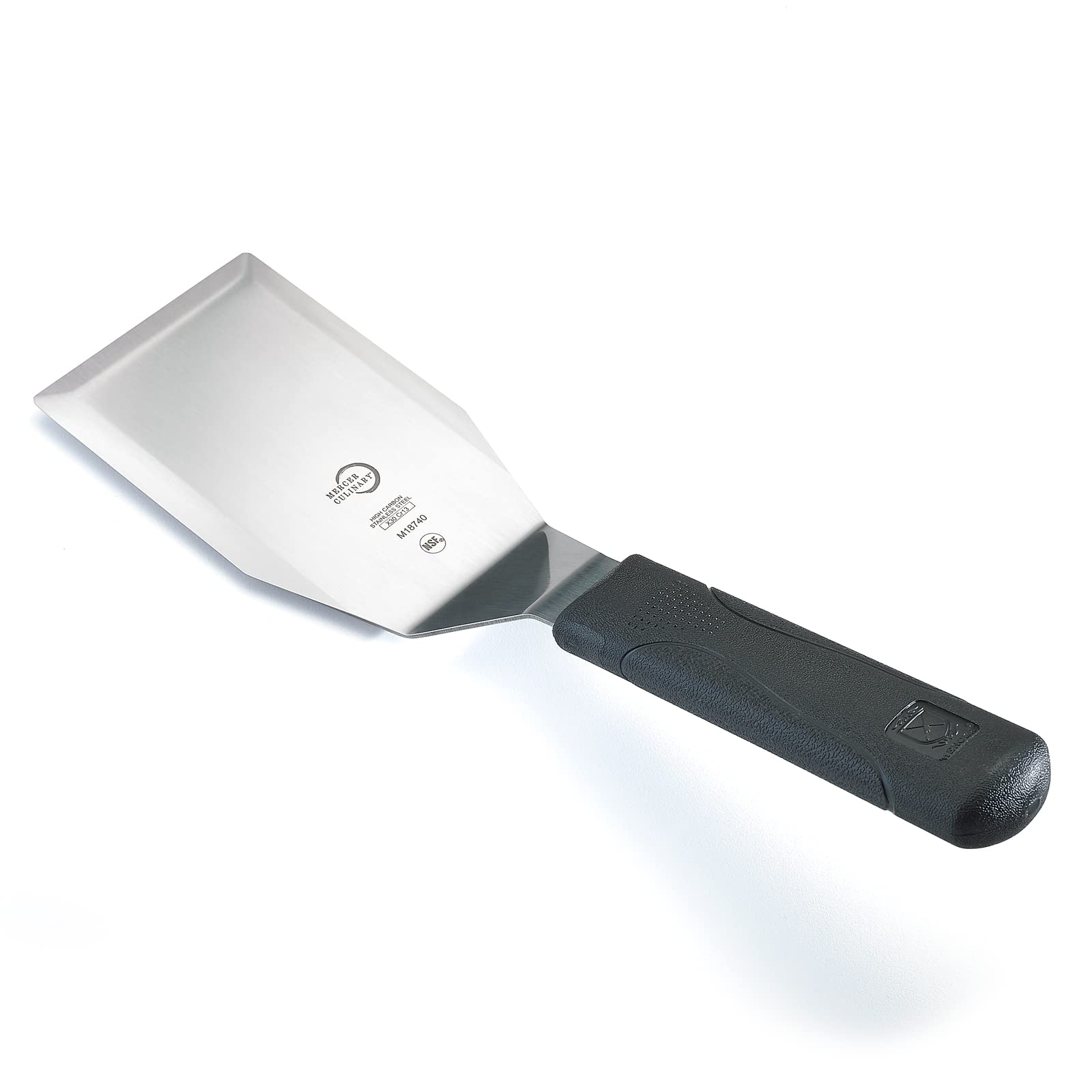Mercer Culinary Millennia Heavy Duty Turner /Spatula, 5 Inch x 3 Inch Blade, Black Handle