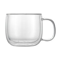Restaurantware 17 oz Professional Glass Coffee Mug, 2 Pack