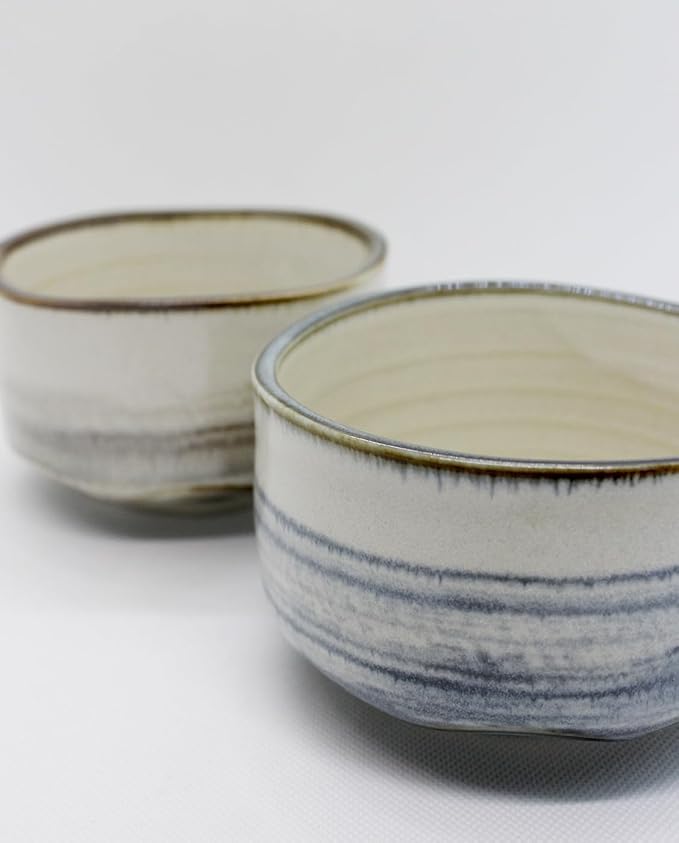 Japanese Traditional Handcrafted Mino Matcha Chawan Tea Bowl Cup Ceremony Tableware Pottery (Harugasumi)