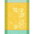 Garnier Thiebaut Limonade Au Thym Soleil (Sunny Lemonade with Thyme) French Kitchen Towel 22"x30", Cotton, Jacquard
