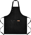 Tosewever Art Aprons for Women Painting Pottery Baking, Mens Buckle Straps Kitchen Apron with Pockets for Chef Cooking