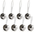 Hedume Set of 8 Coffee Scoop, Stainless Steel Coffee Measuring Scoops 1/8 Cup, Including 4 Pack Short Handled and 4 Pack Long Handle Coffee Scoops for Coffee, Tea, Sugar and Milk, 30 ml