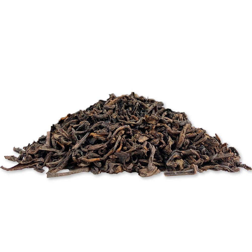 TIAN HU SHAN Puerh tea loose leaf, Ripe Pu'erh Tea, Aged Black Tea 8 oz