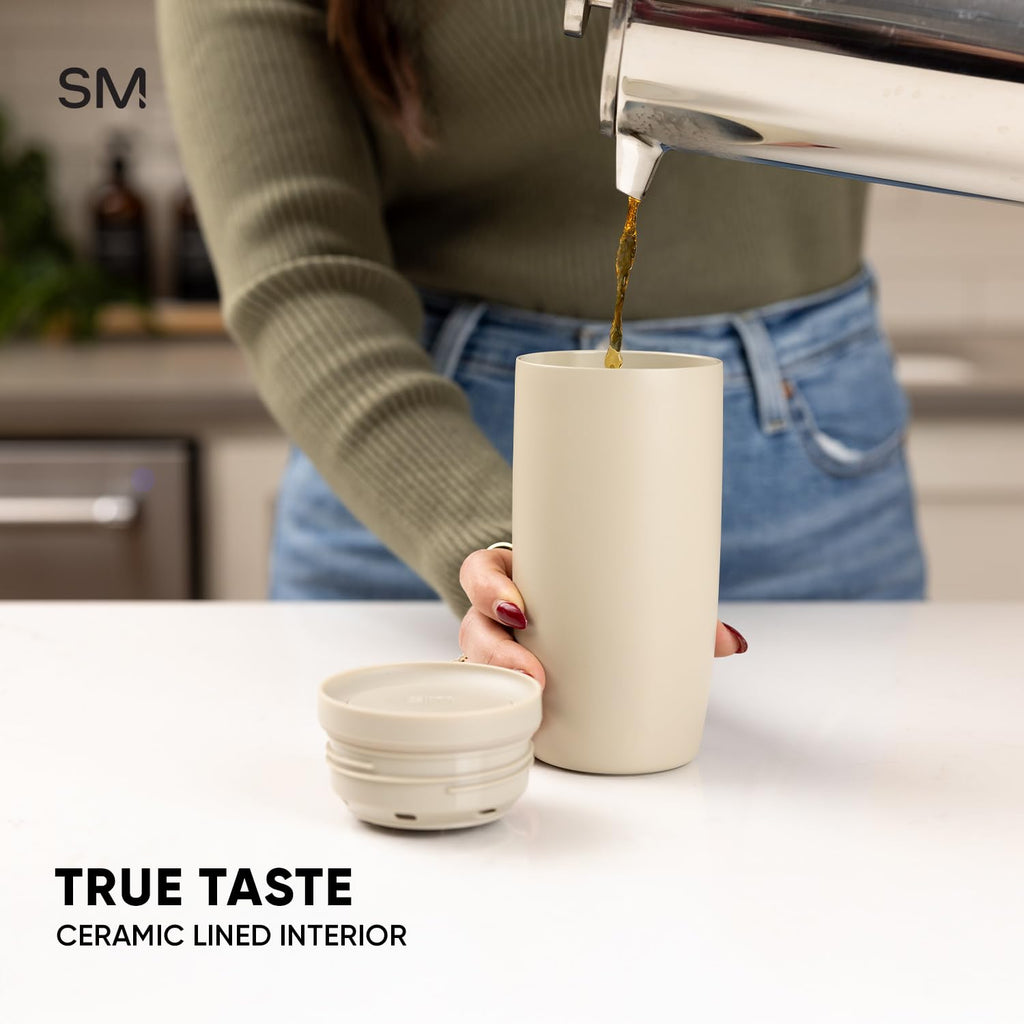Simple Modern Insulated Travel Coffee Mug 360° Lid | 16oz | Stars