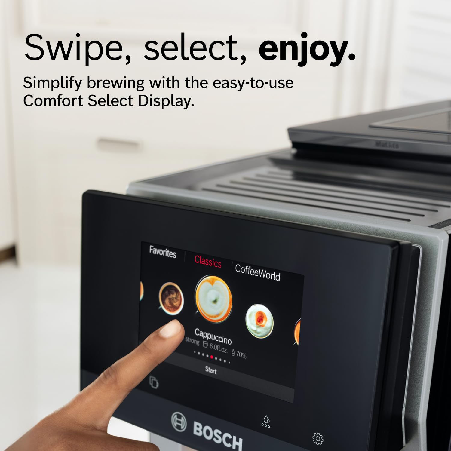 Bosch 800 Series Fully Automatic Coffee, Espresso Machine - Black