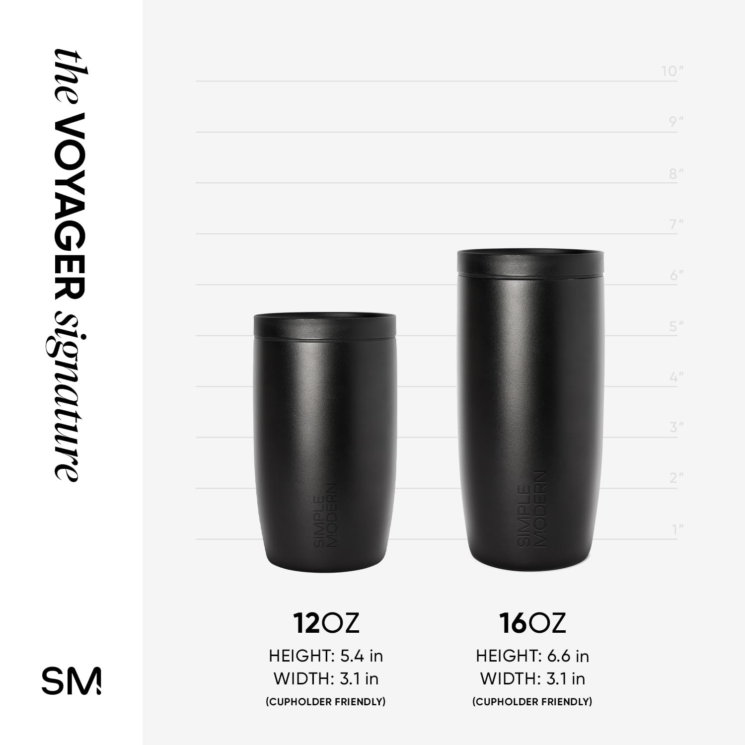 Simple Modern Insulated Travel Coffee Mug 360° Lid | 16oz | Blue