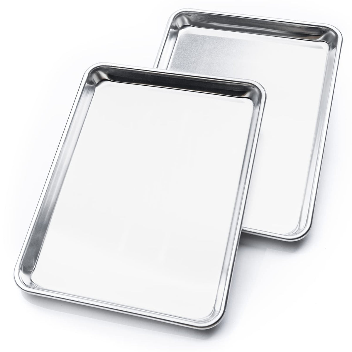 KITCHENATICS Half Sheet Baking Pan Aluminum Nonstick Oven Safe Set of 2