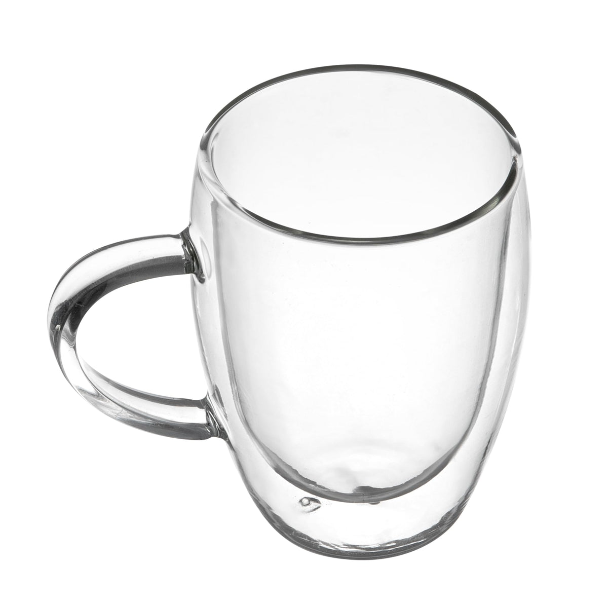 Restaurantware 12 oz Professional Glass Coffee Cup, 2 Pack