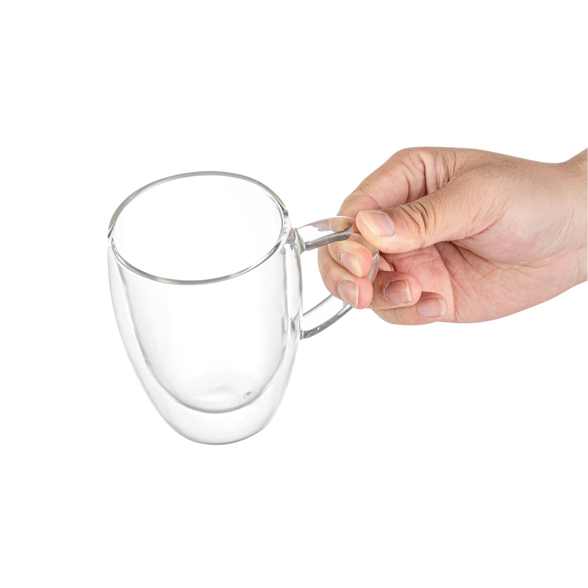 Restaurantware 12 oz Professional Glass Coffee Cup, 2 Pack