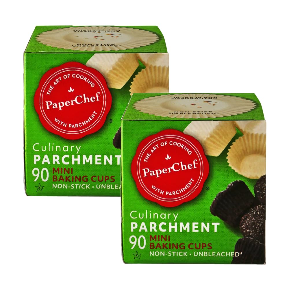 PaperChef Variety Pack Parchment Cups XL, Large, Mini, Nonstick 3 Pack