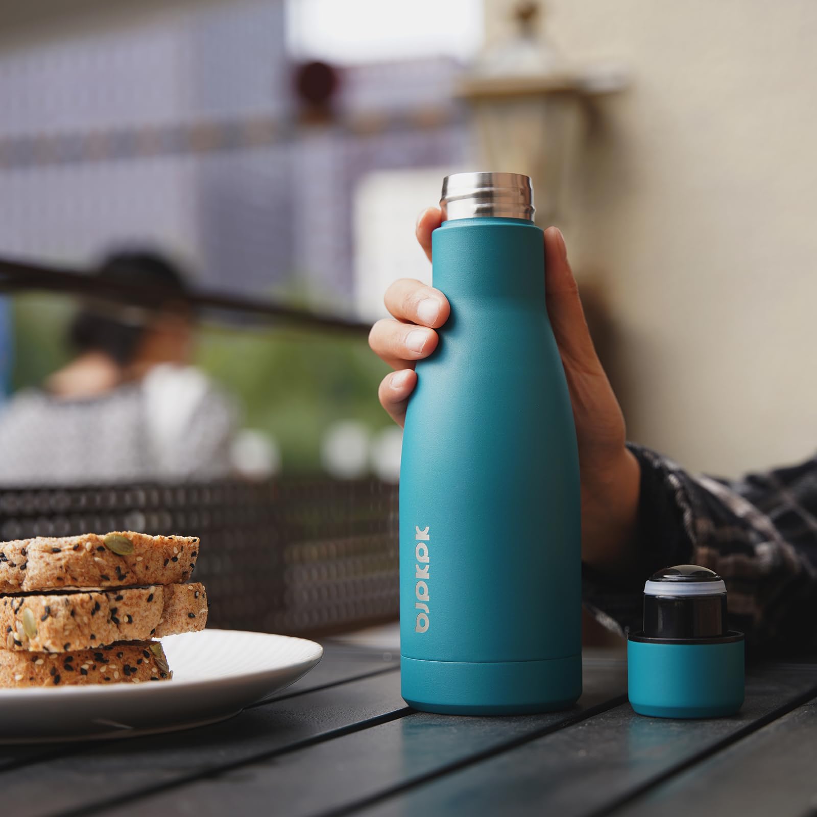 BJPKPK 25 oz Insulated Stainless Steel Water Bottle, Metal Sports Flask