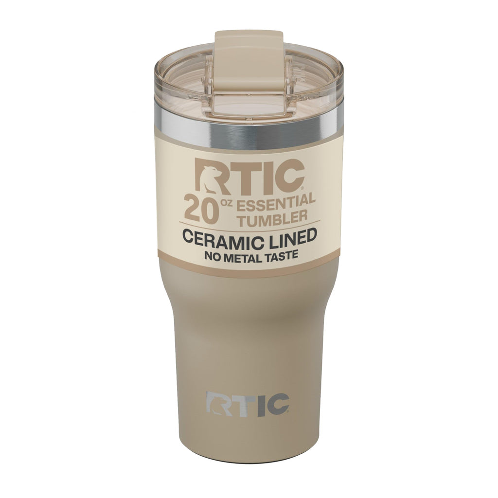 RTIC 20oz Essential Tumbler with Lid, Ceramic Lined, Beach