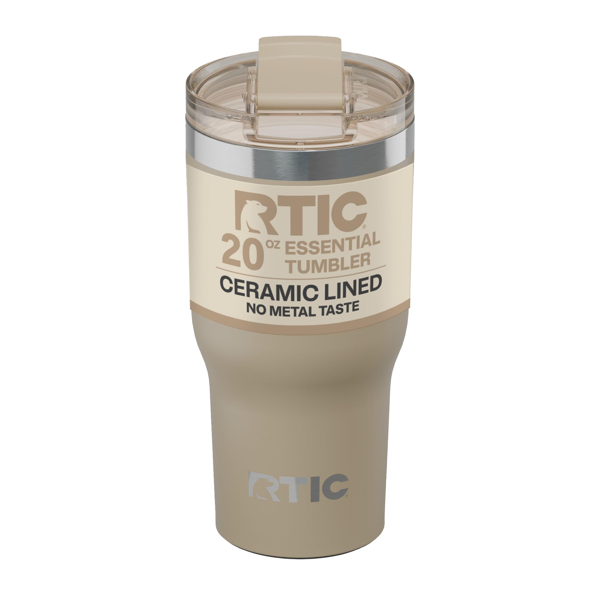 RTIC 20oz Essential Tumbler with Lid, Ceramic Lined, Beach
