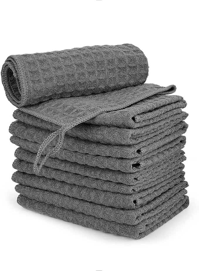 watchget 6 Pack Microfiber Espresso Barista Cleaning Towels