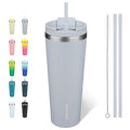 BJPKPK 26 oz Coffee Tumbler with Straw, Insulated Stainless Steel Cup