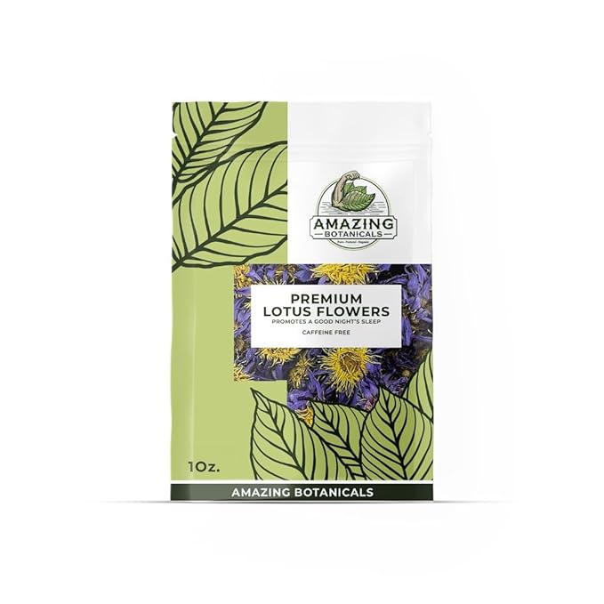 Premium Whole Dried Flower Tea - Natural Loose Leaf Tea Non GMO Caffeine Free Sleepytime Herbal Tea – Excellent Source of Antioxidants - 30 grams