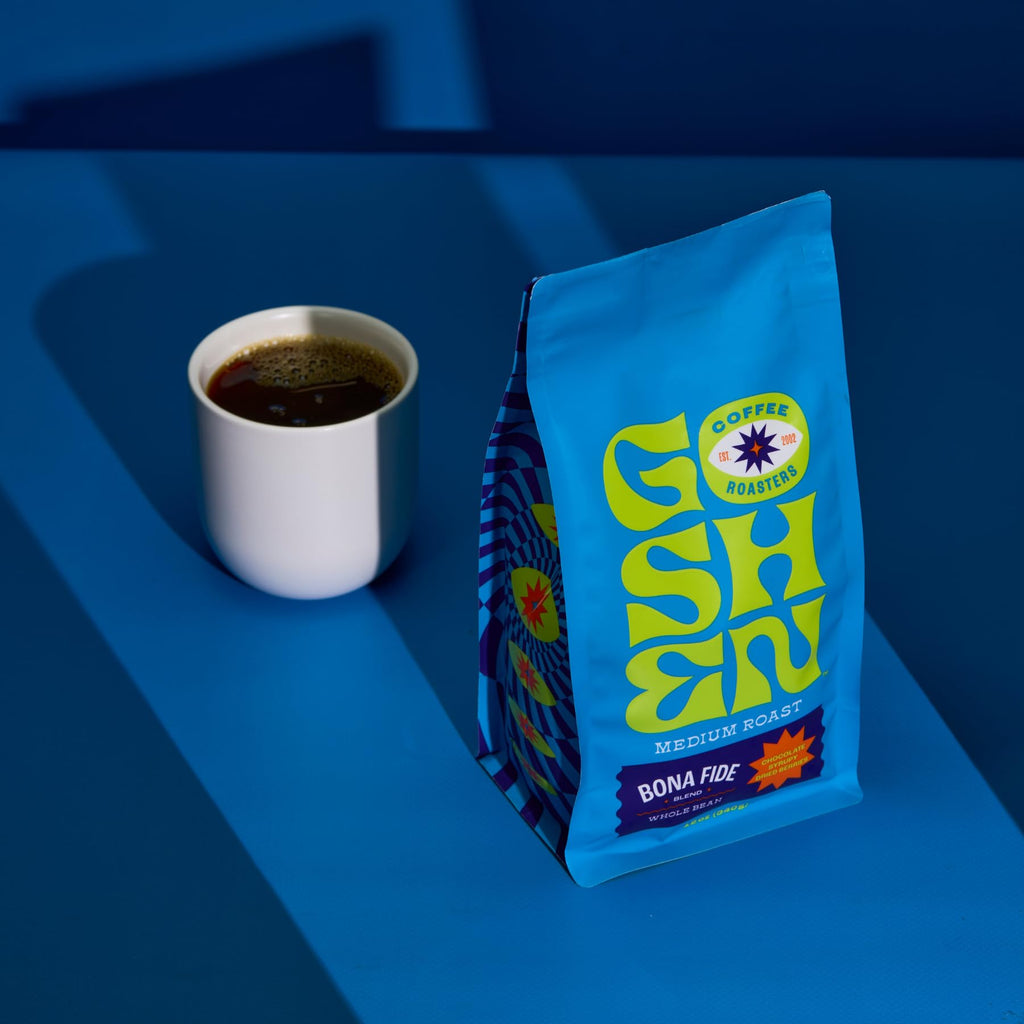 Goshen Coffee Roasters Bona Fide Blend, Medium Roast 12oz Whole Bean Coffee