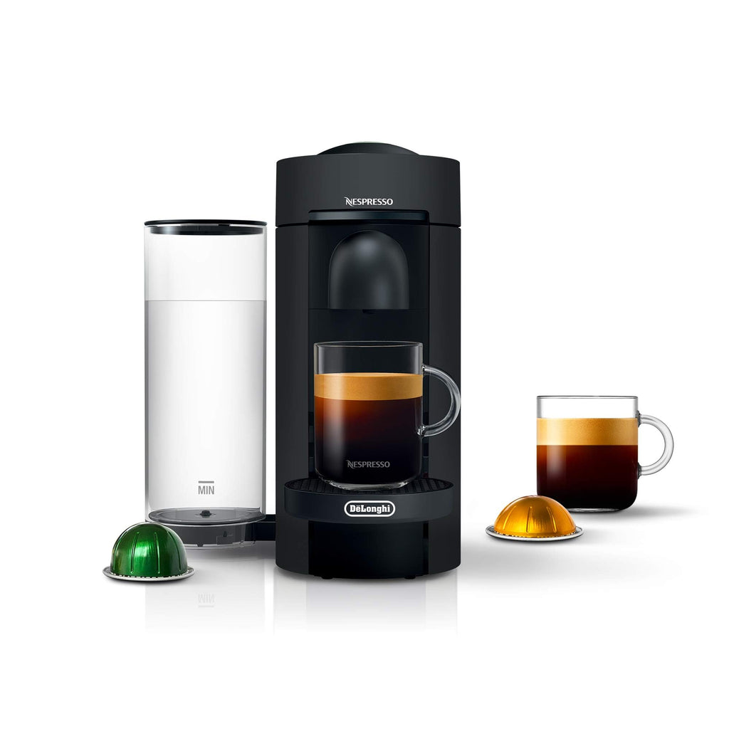 Nespresso Vertuo Plus Deluxe Coffee and Espresso Maker by De'Longhi, Matte Black, 3.8 Pounds