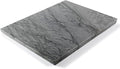 Koville Natural Marble Pastry Board for Kitchen, 16" x 12" Marble Tray Cutting & Charcuterie Board Slab for Countertop, Stone Cheese Resistant Pastry Tray, Rectangular Serving & Chopping Slab - Dark