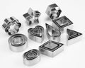 30Pcs Mini Cookie Cutters Set- Heart Star Flower Round Square Hexagon Oval Diamond - Small Stainless Steel Cookie Cutters - Polymer Clay Cutters Mini Fruit Cutter Small Biscuit Cutters