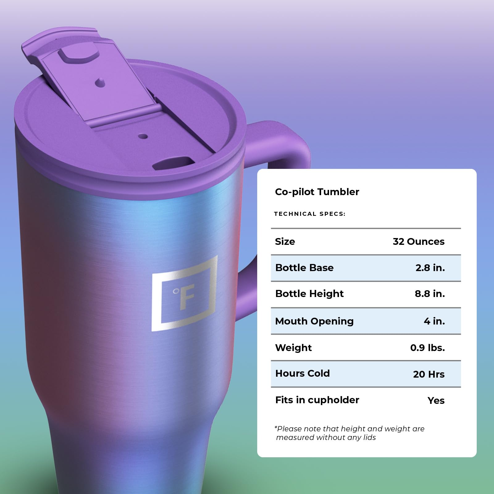 IRON °FLASK 32 oz Co-Pilot Insulated Travel Mug