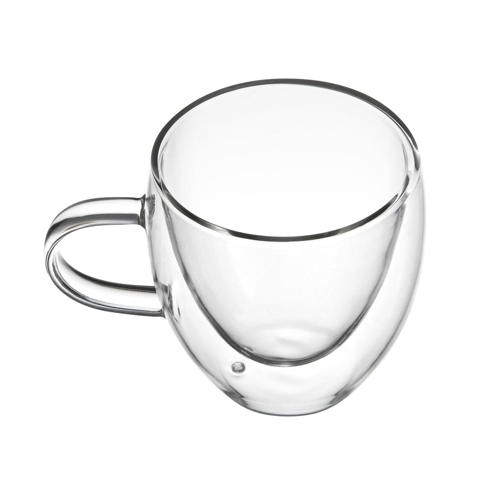 Restaurantware 5 oz Professional Glass Coffee Cup, 2 Pack