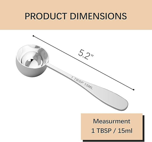 1PCS 1TBSP(15ML) Measuring Spoon, 18/8(304) Stainless Steel Tablespoon
