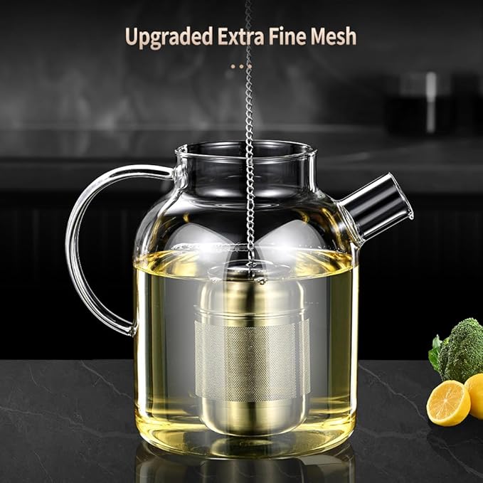 316 Stainless Steel Tea Infuser Reusable Tea Steeper Extra Fine Mesh Tea Infuser Tea Strainer for Loose Leaf Tea Spices and Seasonings (1 Pack - Large)