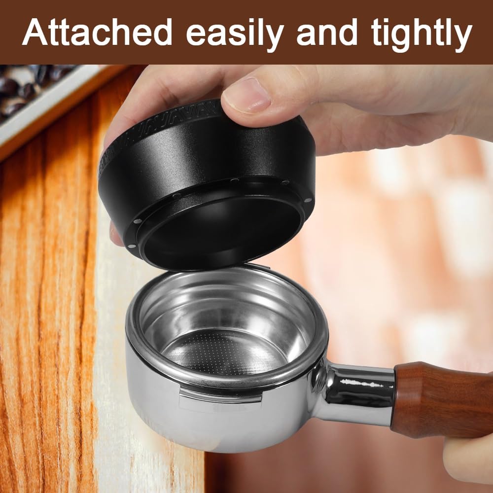 PAMISO Magnetic Dosing Funnel, 53mm Espresso Dosing Funnel Aluminous Alloy Compatible with Breville 53mm Bottomless Portafilter