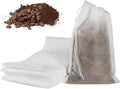 50pcs No Mess Cold Brew Bags, 4x6 inch Disposable Coffee Filter Bag Fine Mesh Brewing Drawstring Pouches for Iced Coffee Hot Tea Herb Spice