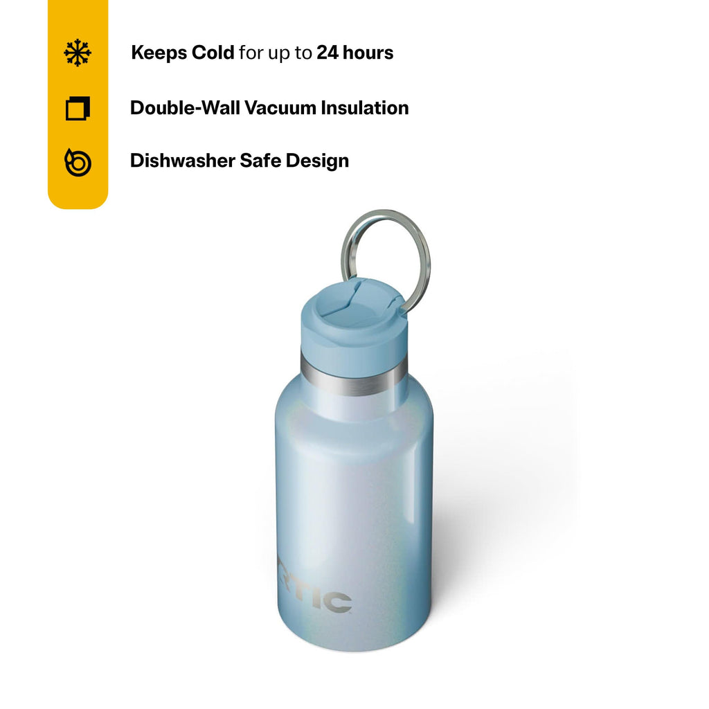 RTIC Little Journey Water Bottle with Straw, Ceramic Lined, RTIC Ice Glitter