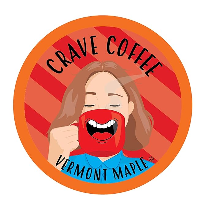 Crave Beverages Flavored Coffee Pods Sampler, Compatible with 2.0 K-Cup Brewers, Assorted Variety Pack