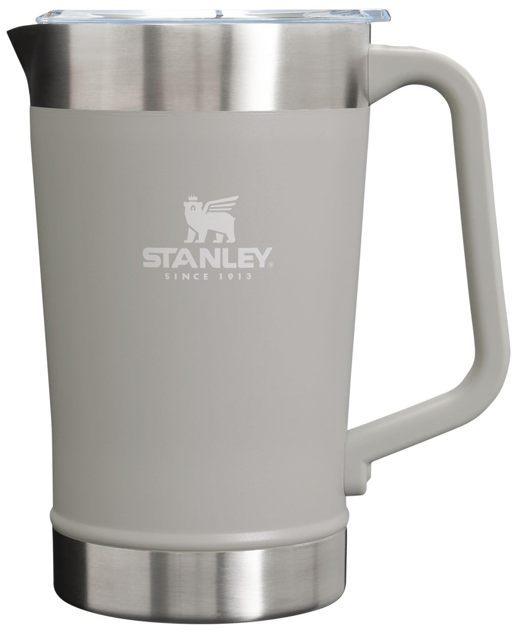Stanley Stay-Chill Pitcher 64 oz | Cold Water, Beer, and Drink Pitcher with Lid | Large Capacity Durable Beverage Container with Handle | Insulated Stainless Steel | BPA-Free | Ash