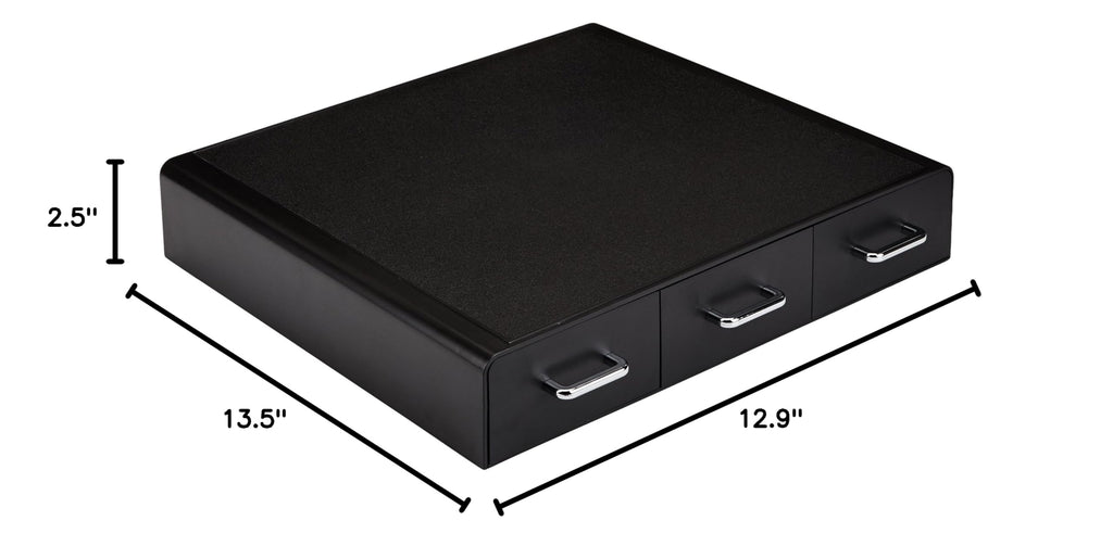 Amazon Basics K-Cup Compatible Coffee Pod Storage Drawer, 3 Easy-Open Drawers, 36 Pod Capacity, Black
