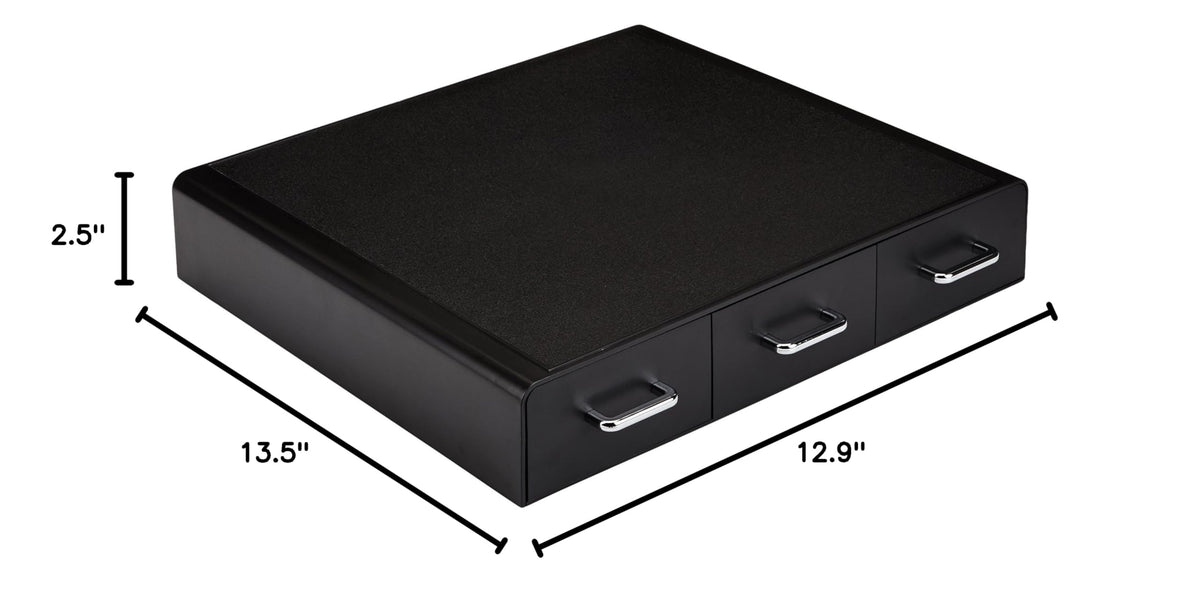 Amazon Basics K-Cup Compatible Coffee Pod Storage Drawer, 3 Easy-Open Drawers, 36 Pod Capacity, Black