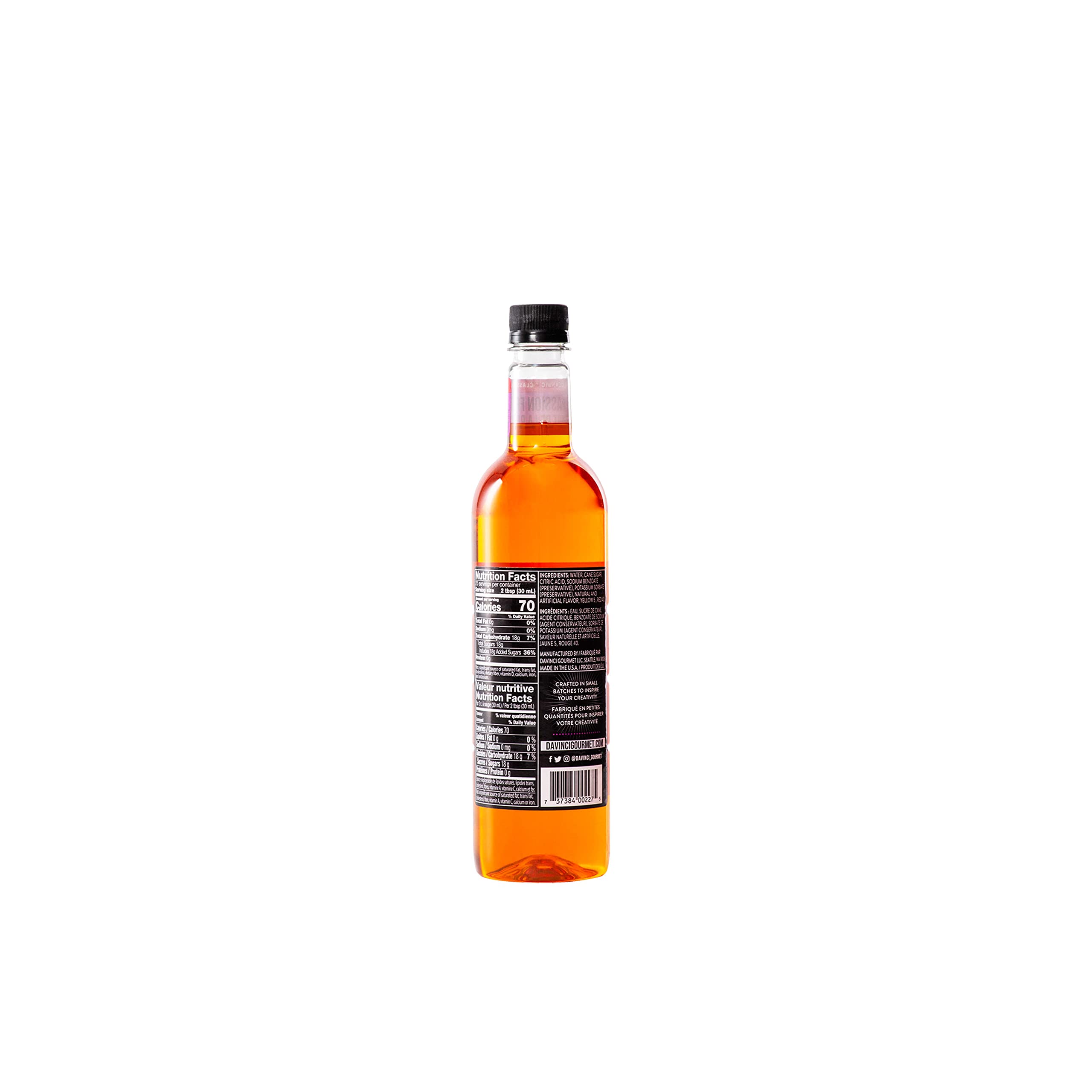 DaVinci Gourmet Classic Passion Fruit Syrup, 25.4 Fluid Ounces (Pack of 4)
