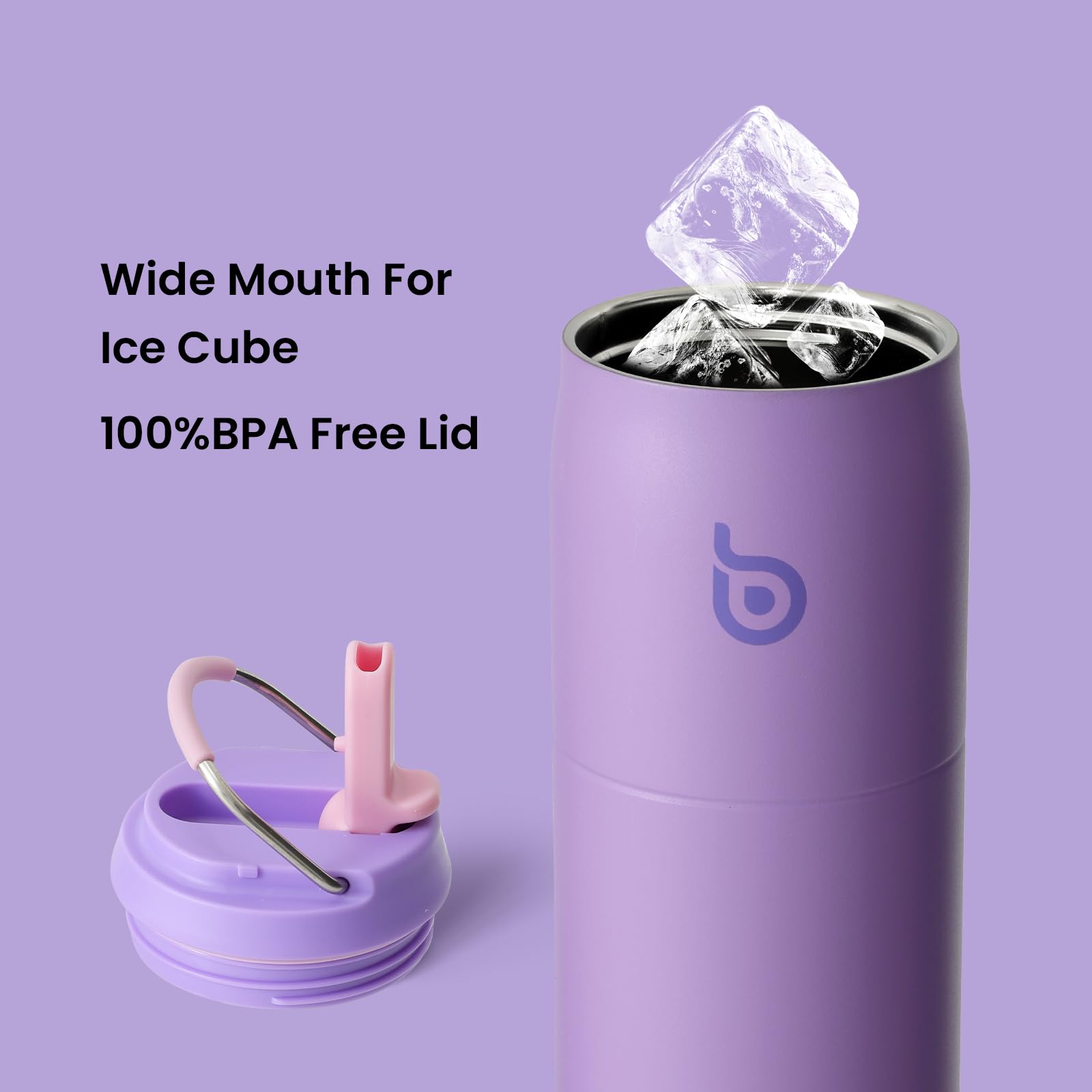 BOTTLE BOTTLE Stainless Steel Water Bottle 32 oz Violet