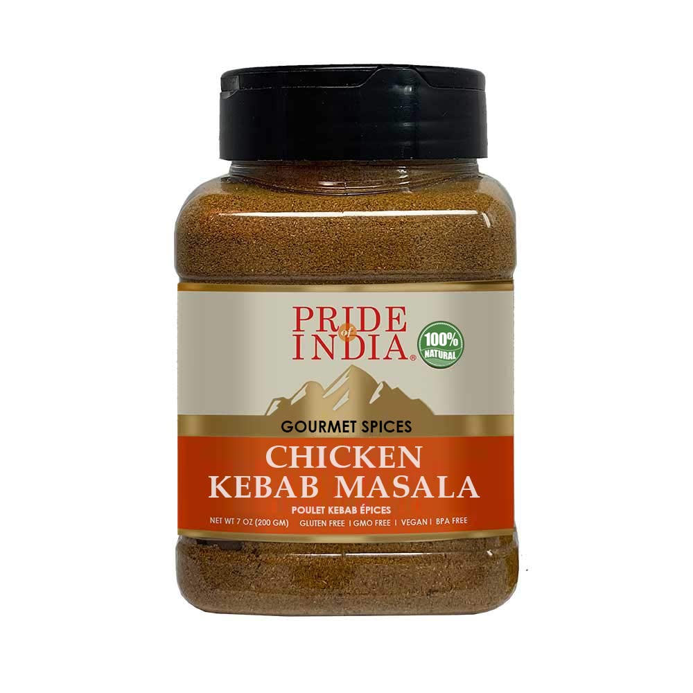 Pride Of India Chaat Masala Powder, 10.5 oz | Authentic Indian Chat Masala Seasoning | Tangy & Savory Spice Blend for Fruits, Salads, Snacks, Drinks & Curries | Dual-Sifter Jar
