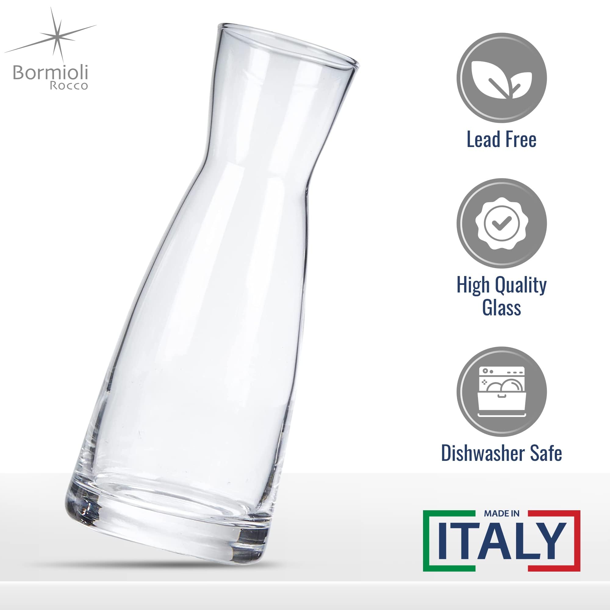 Bormioli Rocco Ypsilon Cork Top Carafe, 36.5 oz - Clear, Set of 2