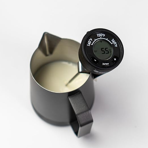 MiiCoffee Digital Milk Frothing Thermometer with Clip, Espresso Machine Accessories for Steaming Milk (Fahrenheit)